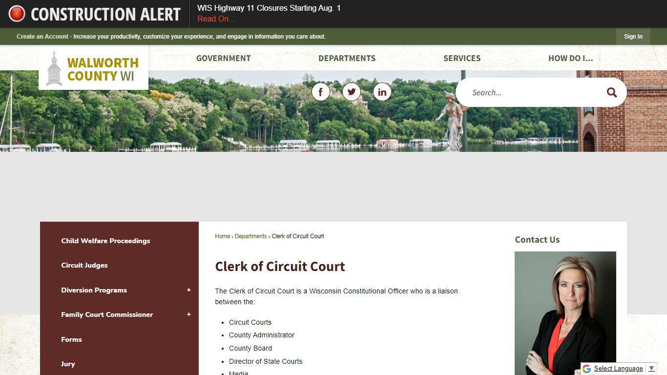 Clerk of Circuit Court | Walworth County, WI